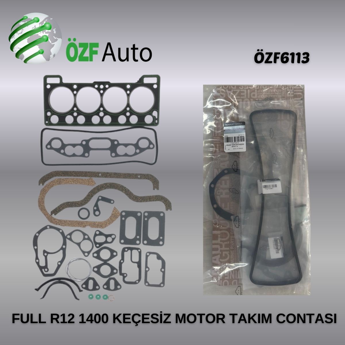 R12 1400 KEÇESİZ FULL TAKIM MOTOR CONTA
