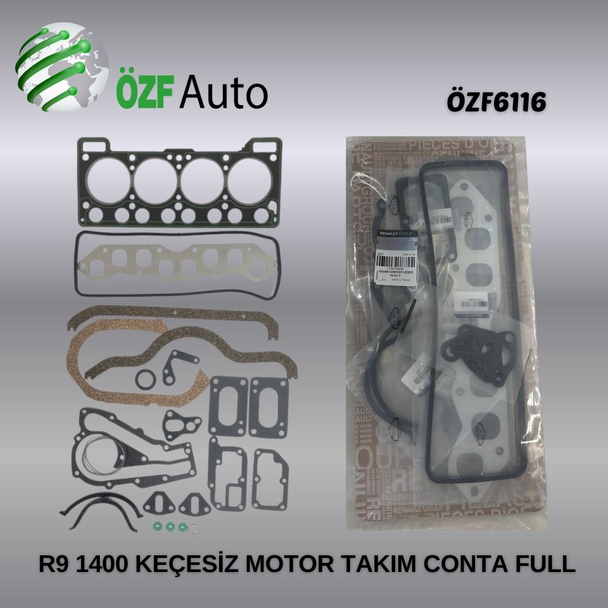 R9 1400 KEÇESİZ FULL TAKIM MOTOR CONTA