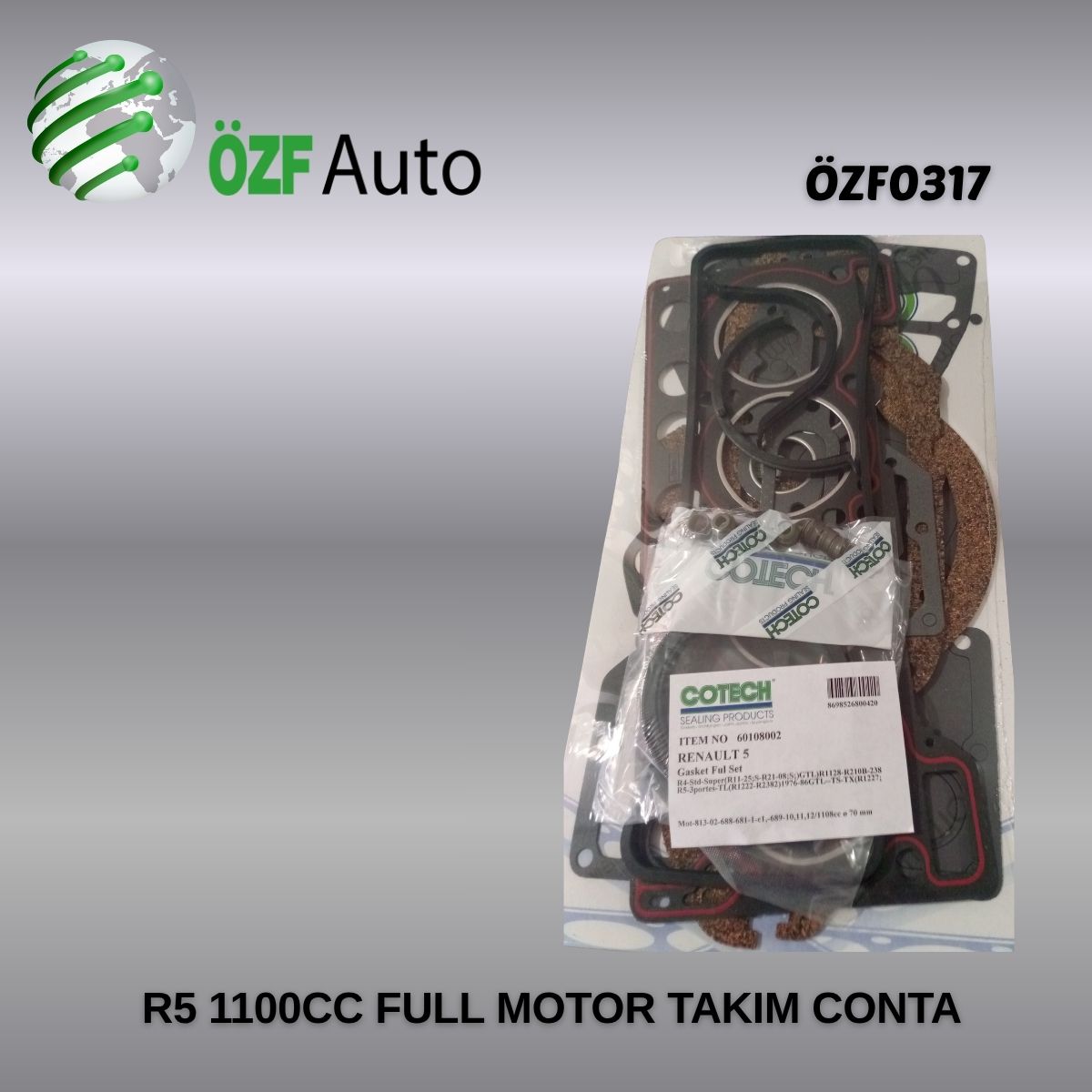 R5 1100CC FULL TAKIM MOTOR CONTA