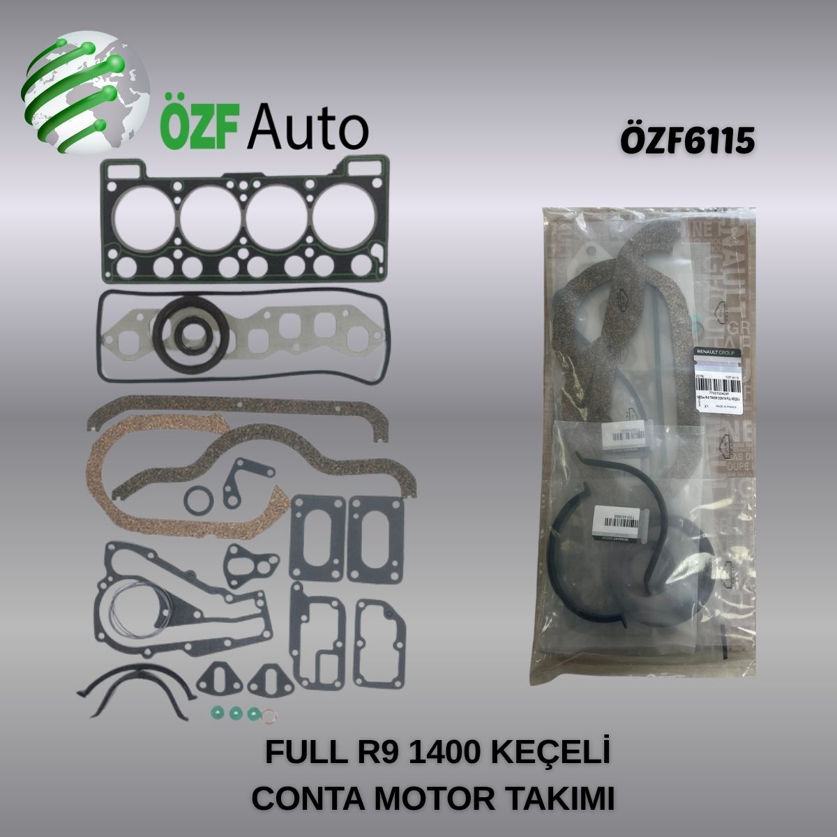 R9 1400 KEÇELİ FULL TAKIM MOTOR CONTA