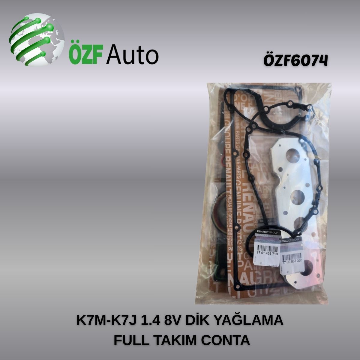 K7M-K7J 1.4 8V DİK YAĞLAMA FULL TAKIM CONTA