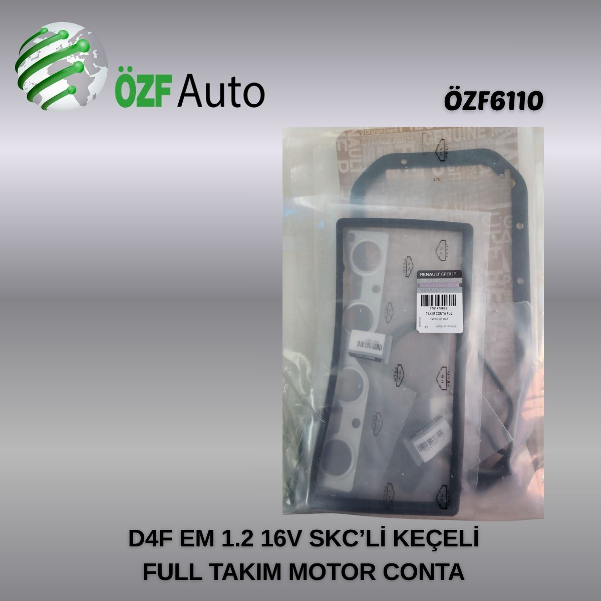 D4F EM 1,2 16V SKC Lİ KEÇELİ FULL TAKIM MOTOR CONTA