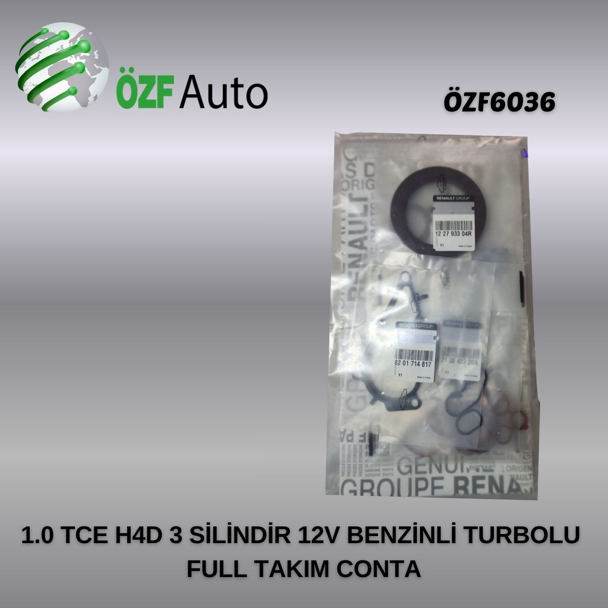 1.0 TCE H4D 3 SİL. 12V BENZİNLİ TURBOLU FULL TAKIM CONTA