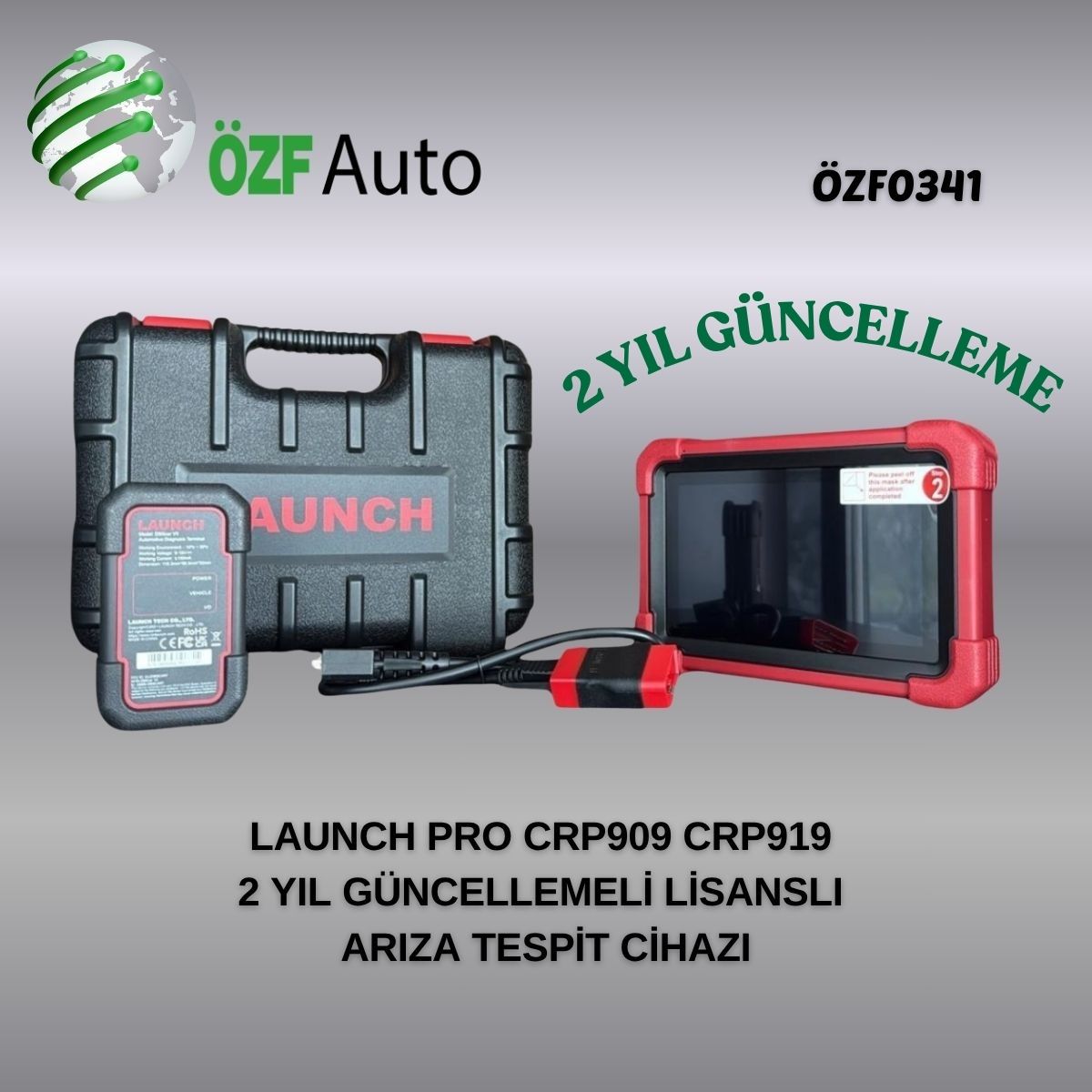 ÖZF0341 LAUNCH PRO CRP909 CRP919 2 YIL GÜNCELLEMELİ LİSANSLI ARIZA TESPİT CİHAZI