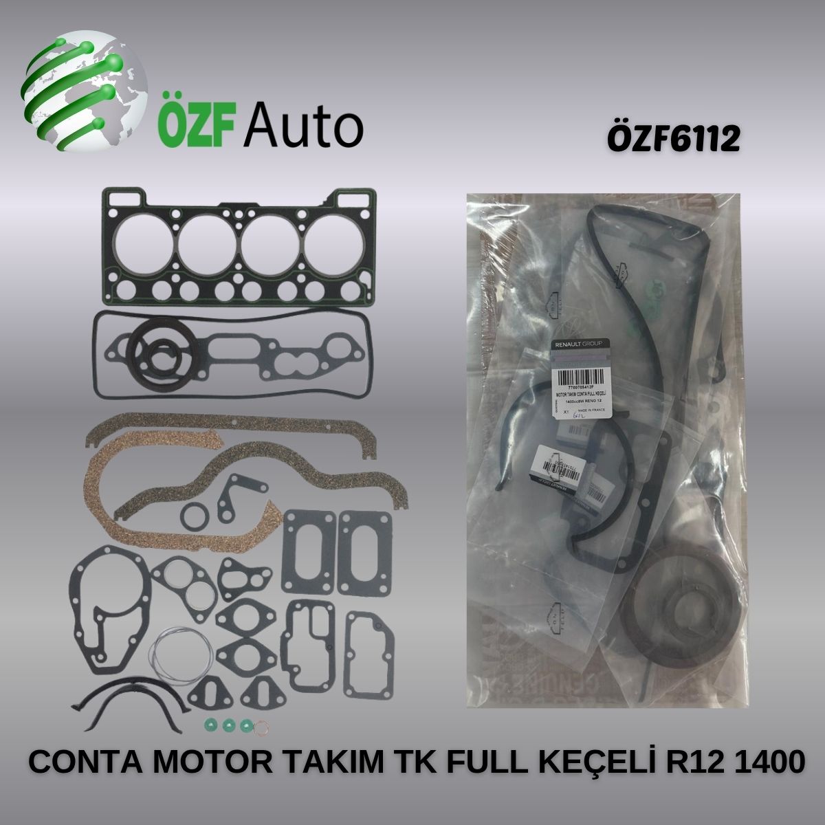 KEÇELİ R12 1400 FULL TAKIM MOTOR CONTA