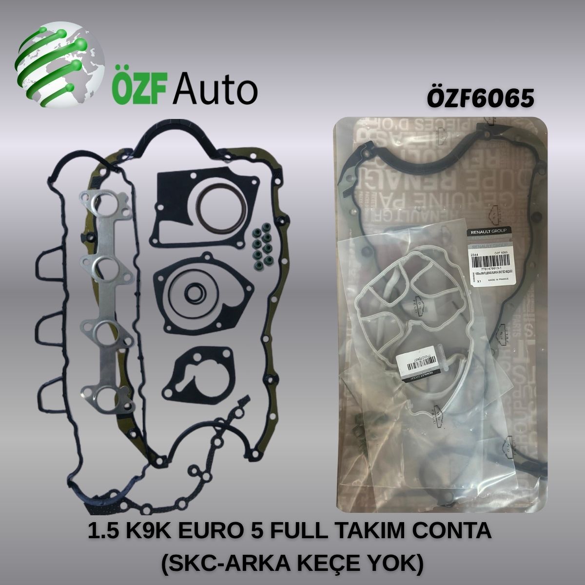 1.5 K9K EURO5 FULL TAKIM TK CONTA (SKC-ARKA KEÇE YOK)